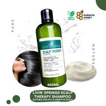 Load image into Gallery viewer, Livin' Springs Scalp Therapy Shampoo 450ml - Dorsata Honey