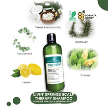 Load image into Gallery viewer, Livin' Springs Scalp Therapy Shampoo 450ml - Dorsata Honey