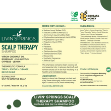 Load image into Gallery viewer, Livin' Springs Scalp Therapy Shampoo 450ml - Dorsata Honey