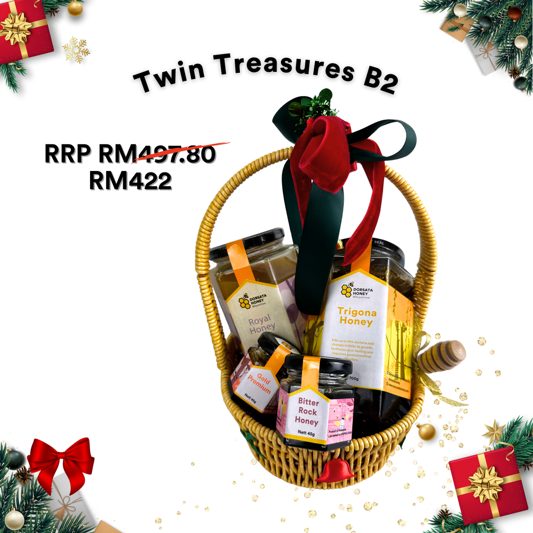 Twin Treasures B2: Trigona & Tree Basket Gift Set