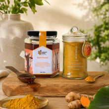 Load image into Gallery viewer, Family Wellness Duo | Gold Premium Honey &amp; Wholistic Plus

