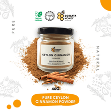 Load image into Gallery viewer, Pure Ceylon Cinnamon Powder 40g - Dorsata Honey
